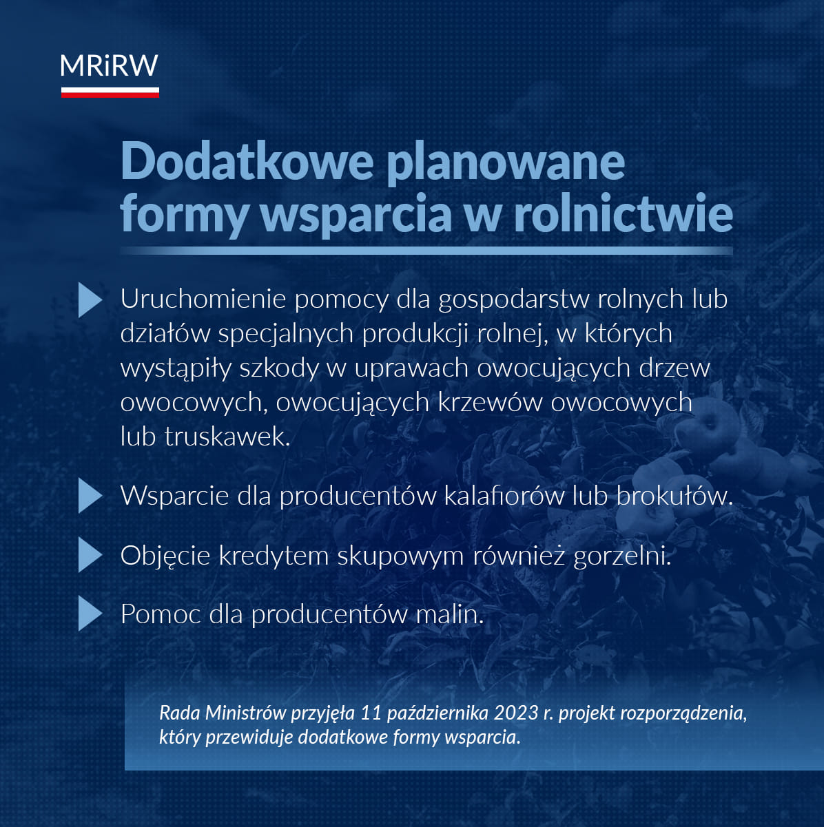 wsparcie dla rolnik&oacute;w