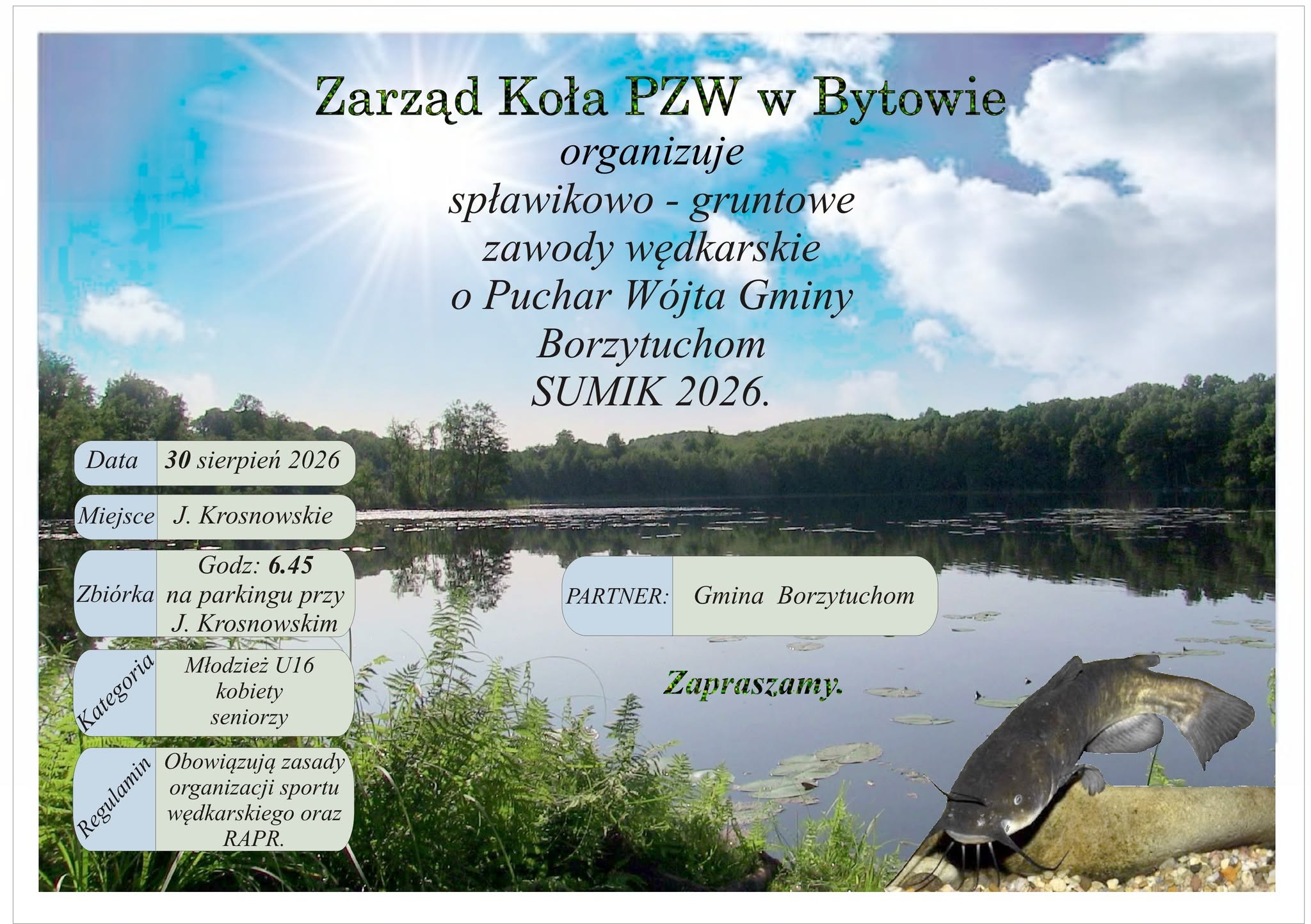 Zaproszenie na&nbsp;zawody wędkarskie