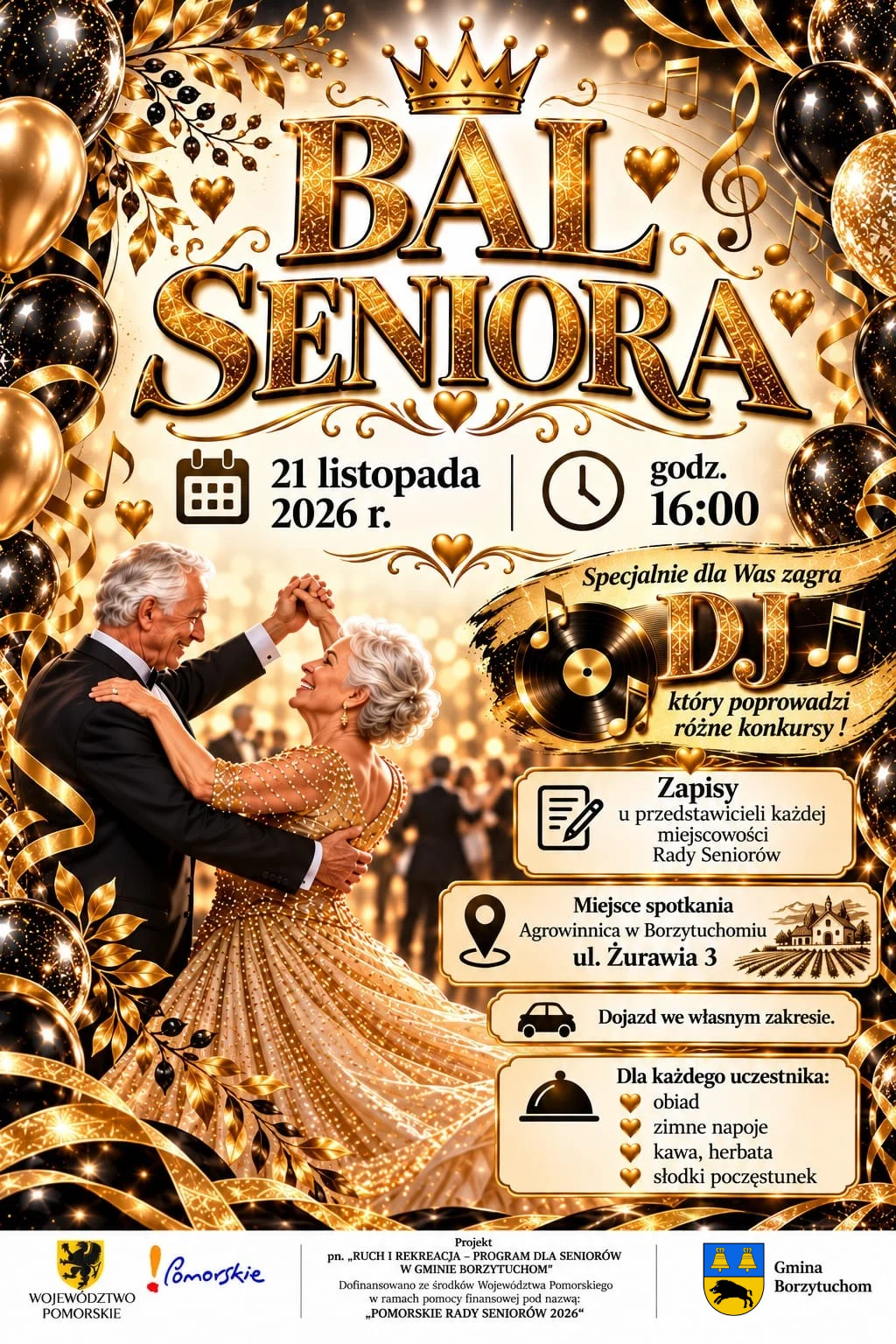 Bal Seniora 2026 - plakat informacyjny