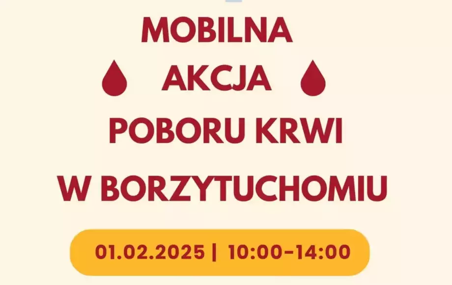 Mobilna akcja poboru krwi w Borzytuchomiu