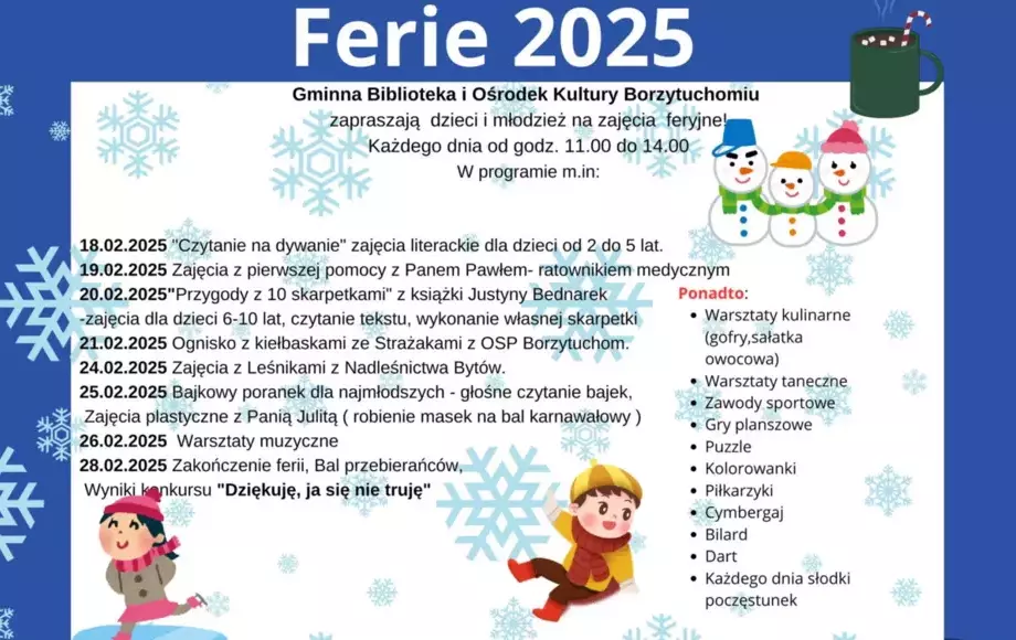 Ferie w GBiOK Borzytuchom