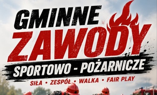 Gminne zawody sportowo - pożarnicze - Plakat