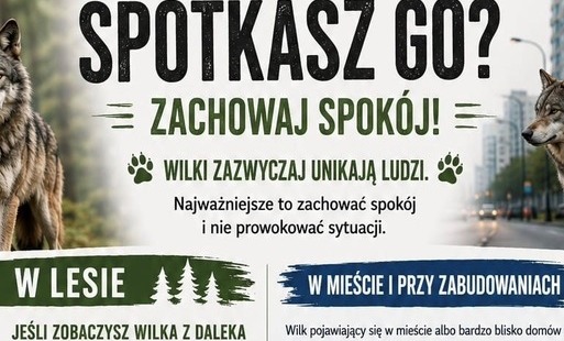 Ulotka informacyjna - wilki