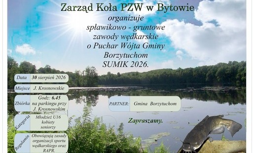 Zawody wędkarskie o Puchar Wójta Gminy Borzytuchom